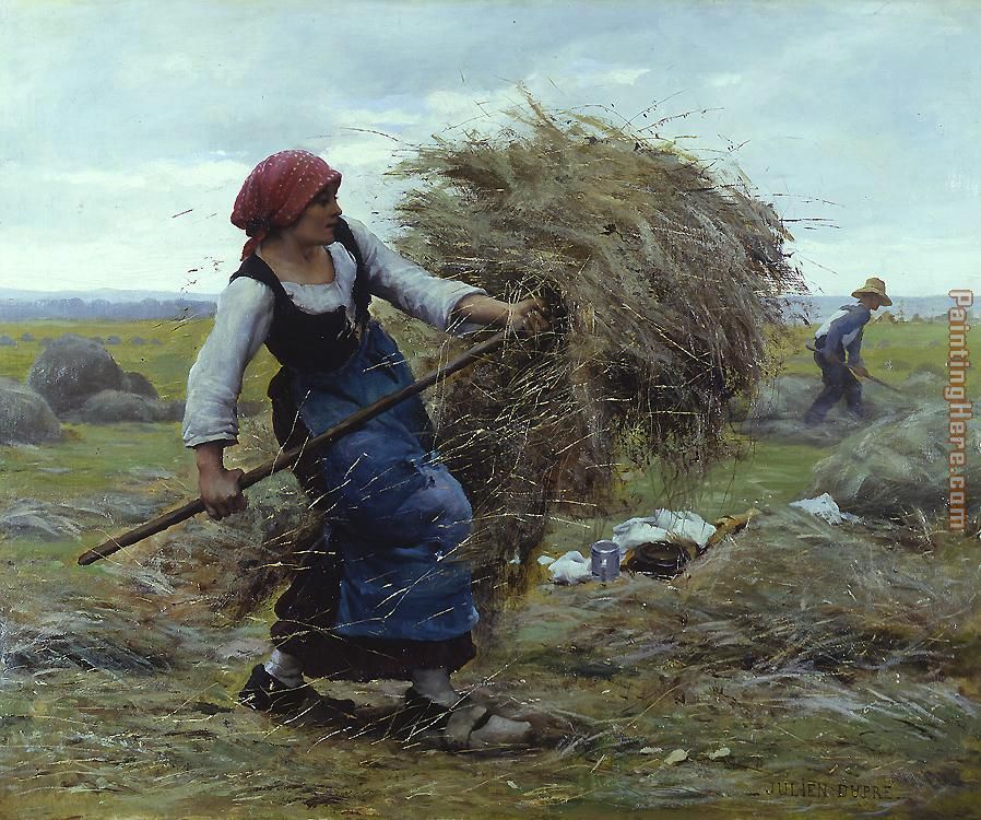 Harvest Time painting - Julien Dupre Harvest Time art painting